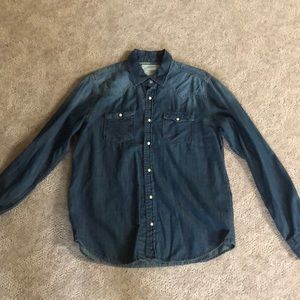 Button-Down Polo Jean Material Aeropostale